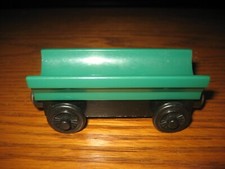 Thomas Friends Wooden Railway Green Barrel Car - EUC