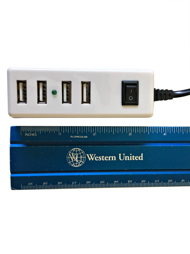4-Port USB Portable Multi-Purpose Charger with 5Ft. Power Cord for iPhone, iPad - Image 3 of 4
