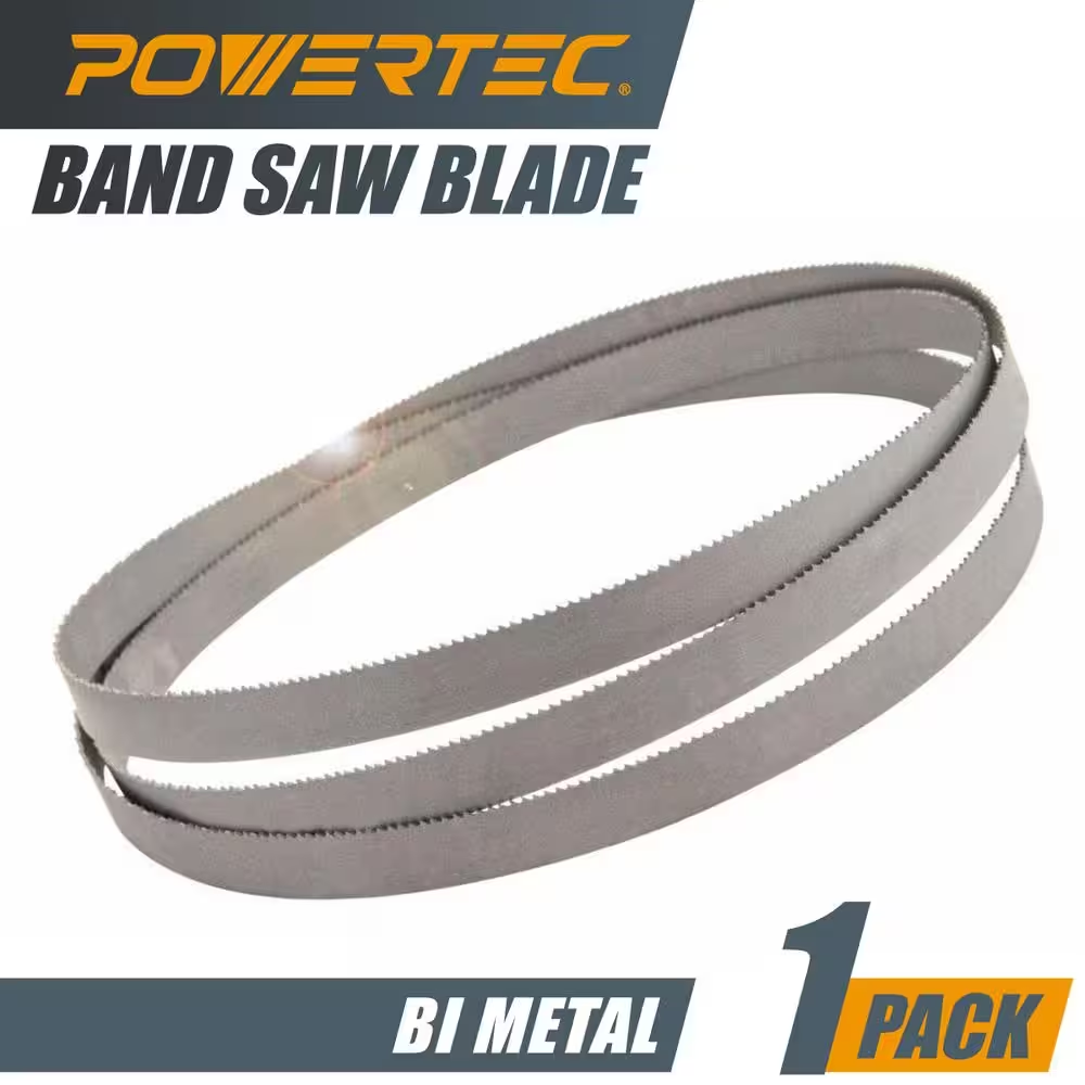 POWERTEC Bi-Metal Band Saw Blade – 64-1/2 X 1/2 Inch, 14/18 TPI Blade For 4x6 Metal Bandsaws - View #9