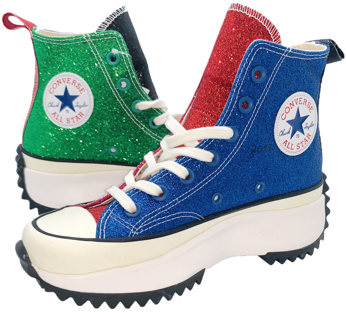 Converse JW Anderson Run Star Hike Hi Glitter Sneaker Shoe Size Men  Women