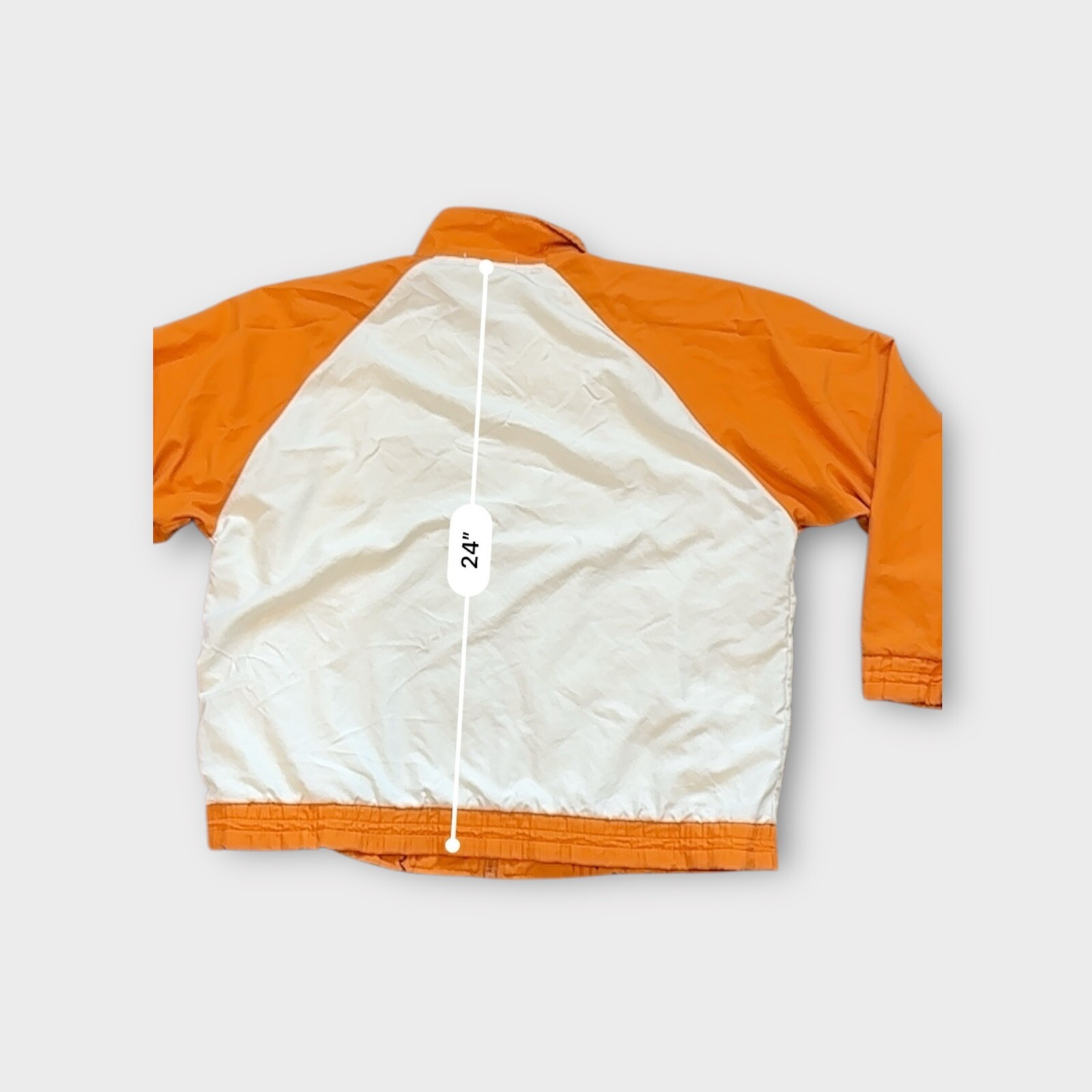 “Hunter” Brand Very Rare Original Boys 2XL Jacket Soft Fabric Orange White EUC image 5