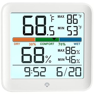 Indoor Thermometer Room Temperature Home Hygrometer Humidity Gauge, Accurate 1