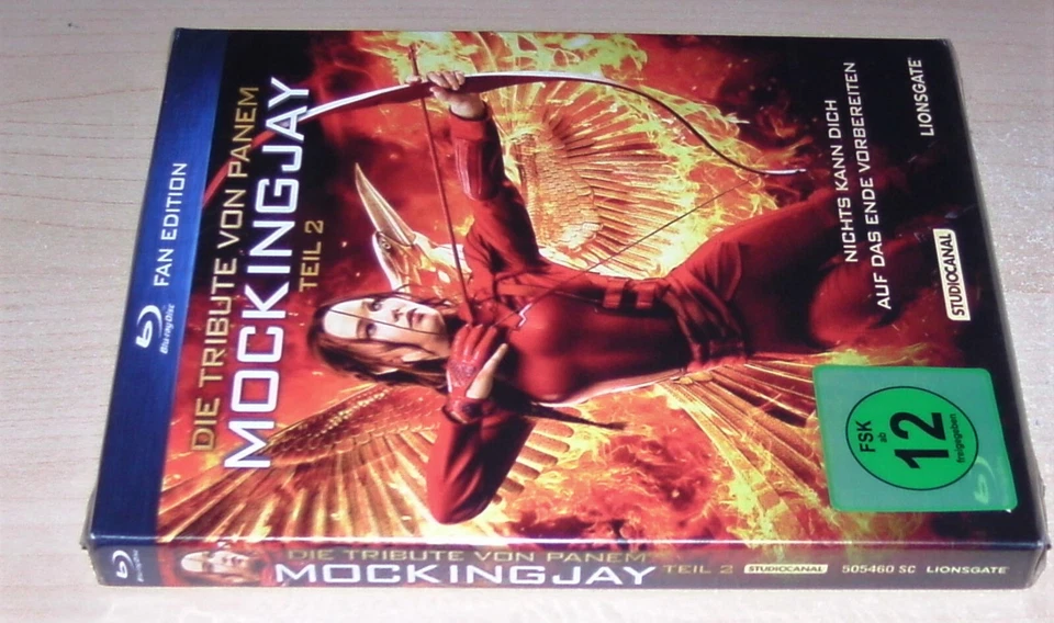 DIE TRIBUTE VON PANEM MOCKINGJAY TEIL 2 DIGIPAK / SCHUBER /BOOKLET BLU RAY NEU - Bild 4 von 4