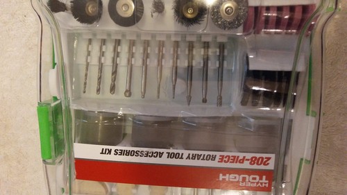 Hyper Tough 208 Rotary Tool Accessory Set New w carry handle Broken - Picture 3 of 5