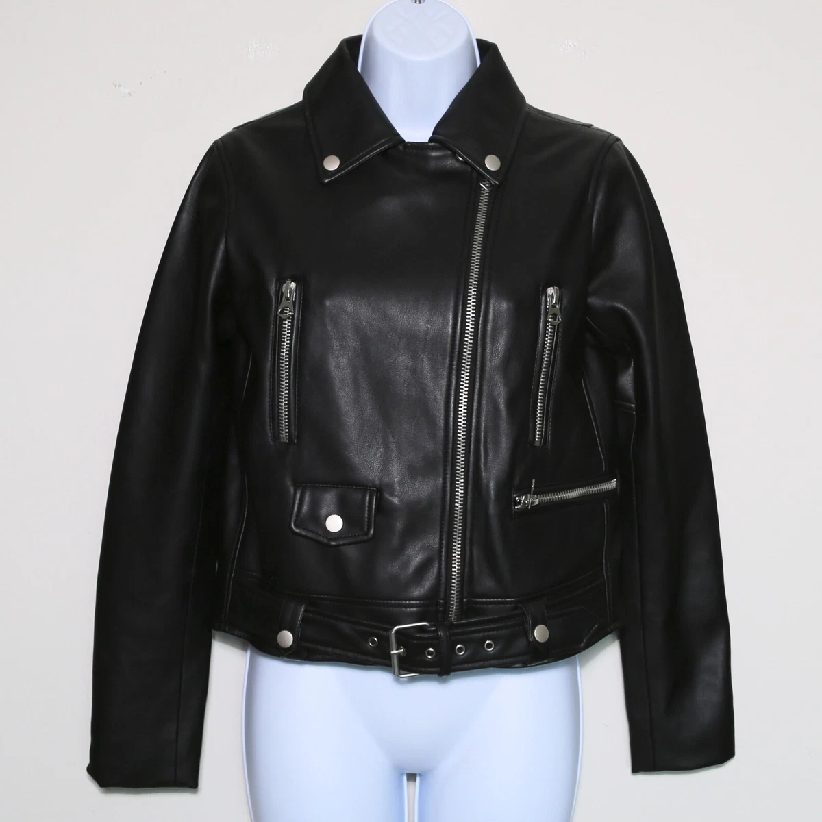 Zara winter top leather jacket