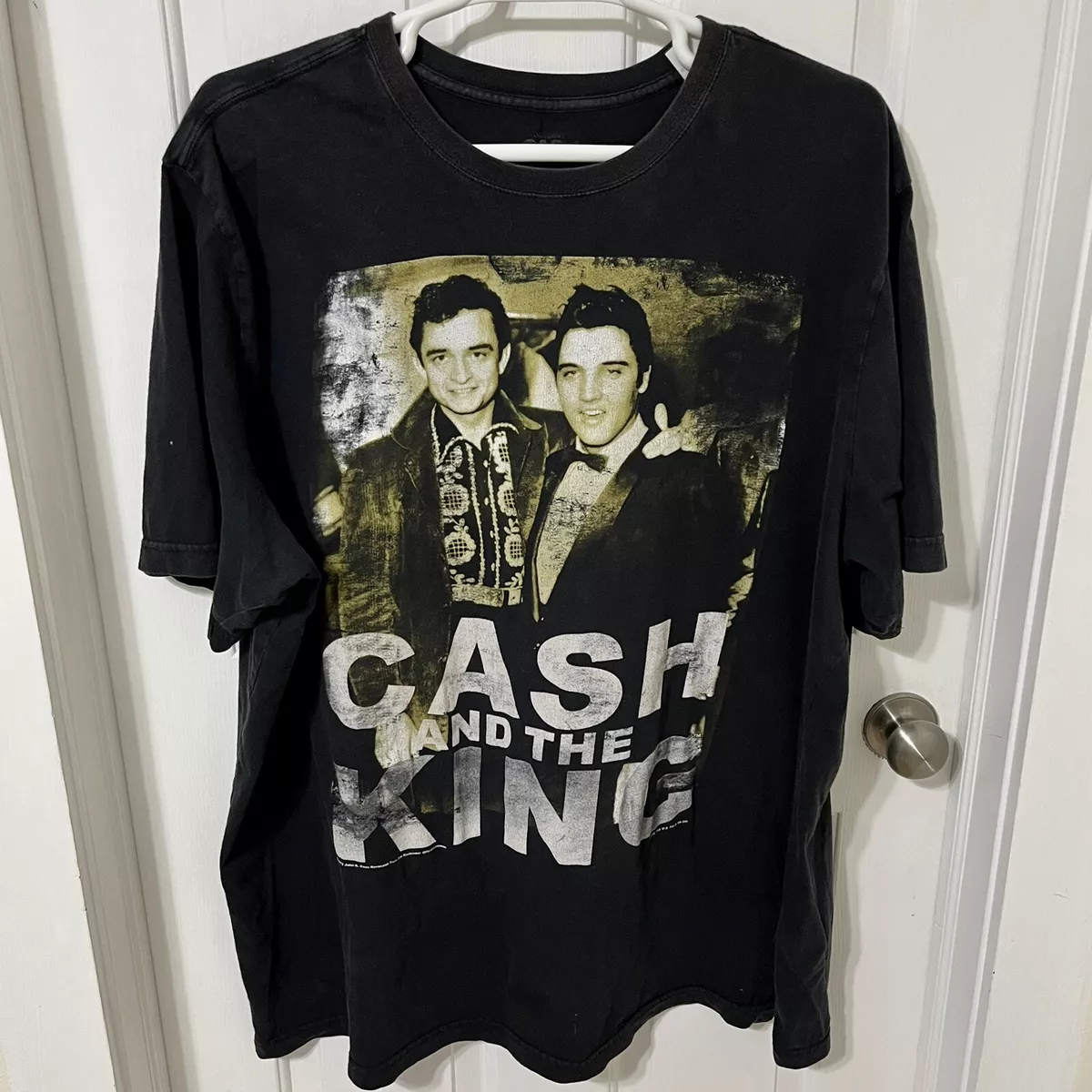 2012 Zion Rootswear Johnny Cash Elvis Presley Cash And The King Shirt Men s 3XL