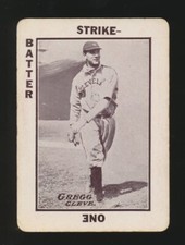 1913 WG6 Tom Barker Game (Baseball) -VEAN GREGG (Cleveland Indians)