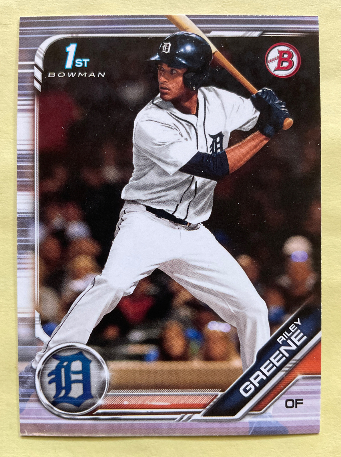 2019 Bowman Draft RILEY GREENE 1st Bowman RC Detroit TIGERS #BD-50