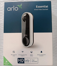 Arlo Essential Wired Video Doorbell HD Video, 180° View, Night Vision (AVD1001)™