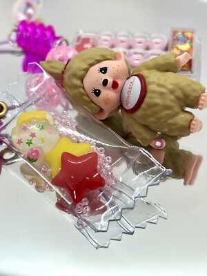   Studio SO-TA Original Monchhichi-chan Mascot Key Chain Capsule Toy JAPAN