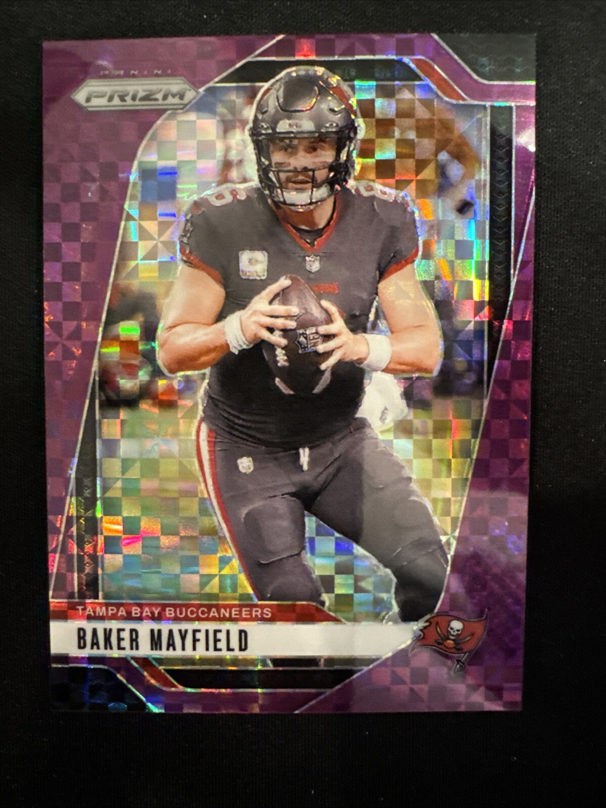 2024 Panini Prizm Baker Mayfield Purple Power Prizm /49 Buccaneers