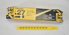 Ramset .27 Caliber Strip Loads Yellow 100 Loads 10 Strips Level 4 4RS27