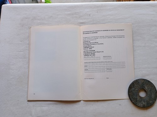 FC Ford LTD Driver's Operating Instructions Handbook Owner's Manual Fairlane - Picture 11 of 13