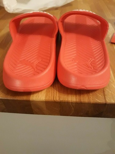 PUMA POPCAT SLIDES / SLIDERS - ROSA (HIBISCUS) - TAGLIA 4 - NUOVO IN SCATOLA - Foto 7 di 12