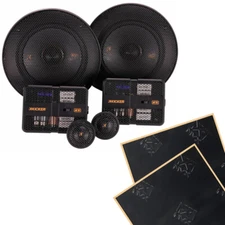 Kicker 51KSS504 5.25" KS Series  Component Speaker System with Sound Damping
