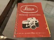 LEICA DEALER PRODUCT Directory 1954 USA Leitz Catalogue