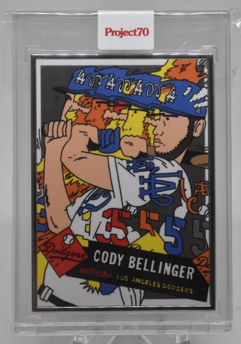 2021 TOPPS PROJECT 70 CODY BELLINGER BY ERMSY - AP 1/51 SILVER FRAME #211 - WOW!