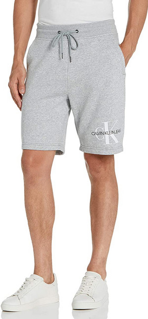 Мужские шорты Calvin Klein с монограммой и логотипом 9 Volley серый Вереск2XL 7990₽