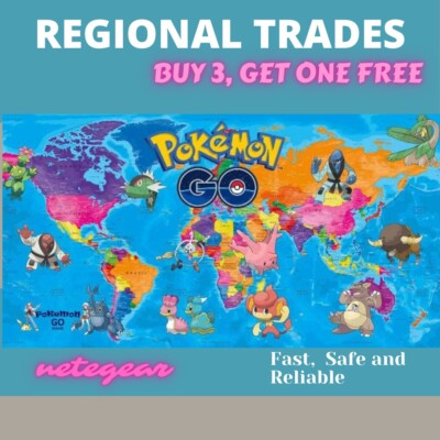 Pokemon REGIONAL TRADES  All regionals available for trade Buy 3, Get 1 FREE 