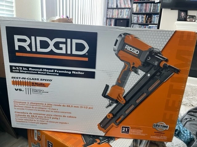 NEW RIDGID R350RHF 3 1 2 in Round Head Framing Nailer