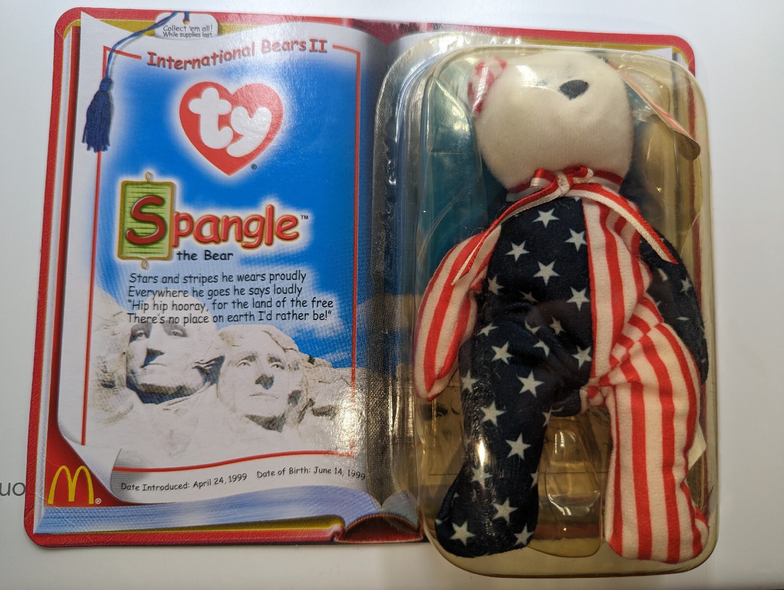 VTG 2000 McDonalds TY Teenie Beanie Baby Special Edition Spangle New in Package