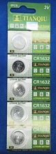 5  Pieces Lithium batteries/CR 1632 3 Volt  Exp. Date 2027 Free Ship