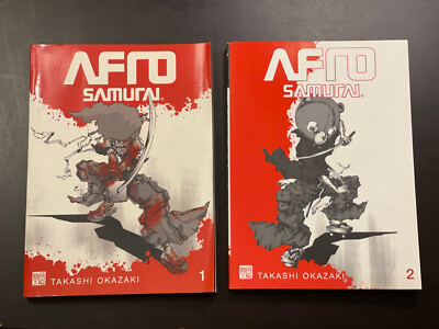 Afro Samurai by Takashi Okazaki (2008, Trade Paperback) Vol. 1 & Vol 2