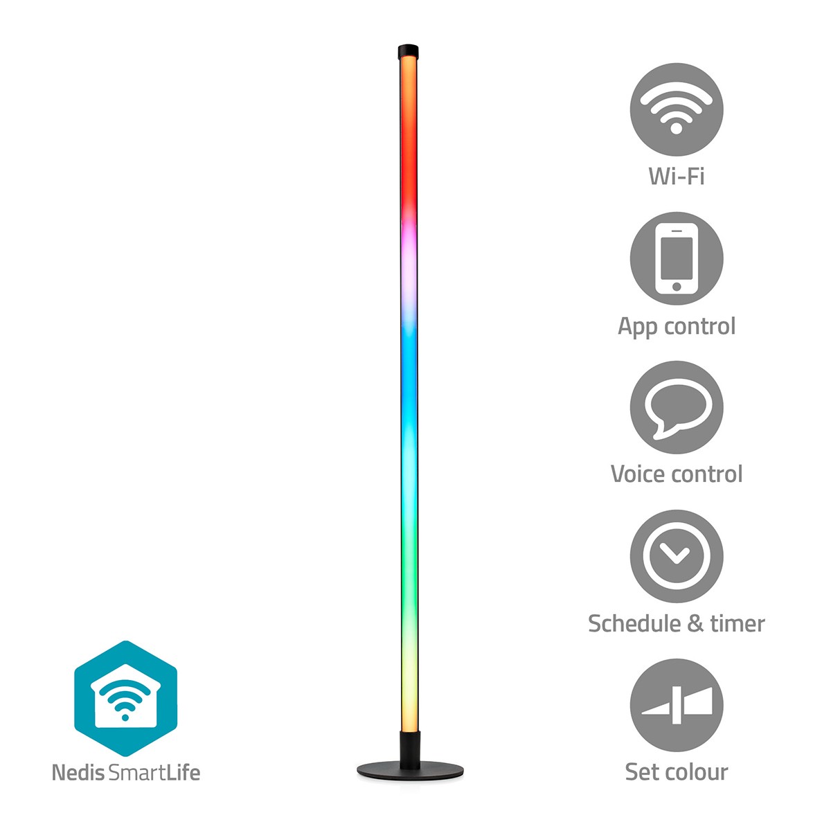 Lampe Connectée Wi-Fi Multicolore RGBIC 10W à Intensité Variable - 4
