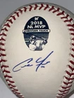 Christian Yelich signed (2018 NL MVP LOGO) baseball MLB Brewers Auto USASM & JSA