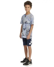 adidas Big Boys Short Sleeve AEROREADY Soccer T-Shirt - grey - S