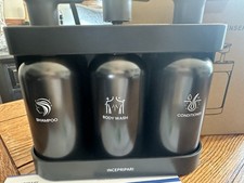 Refillable 3 Chamber Shower Dispenser Set, Shower Soap Bottles Wall Mounted