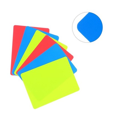 6Pcs Red Yellow Soccer Referee Cards PVC Material for Football Game Penalty