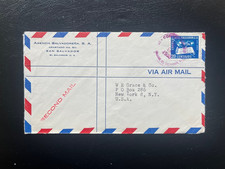 Briefmarken, El Salvador , Brief Luftpost in die USA