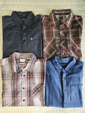 VOLCOM button down SHIRTS lot of 4 size MEDIUM / LARGE - volcom stone skateboard
