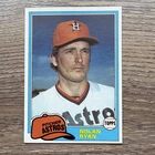 Topps 1981 Nolan Ryan Houston Astros #240 Base Set Baseball Card