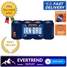 Bulk Buy Zero Sugar Fizzy Beverage - 12 Cans x 330ml of Iconic Refreshing Taste