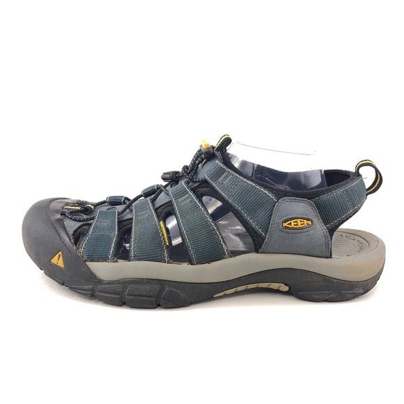 Sandali da trekking impermeabili Keen Newport H2 da uomo taglia 11 5 EUR 45 grigio medio navy