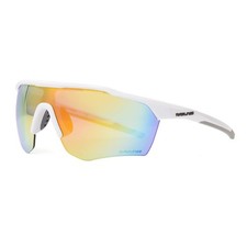 Rawlings Pitch Perfect Shield Youth Baseball Sunglasses, Matte White/Orange M...