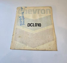 Chevron Gas Pump Decal Sticker Vintage 6.5 x 5.5