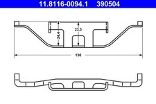ATE Feder, Bremssattel 11.8116-0094.1 für BMW