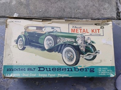 Vintage HUBLEY DUESENBERG MODEL SJ Metal Car Kit