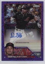 2023 Chrome Update Purple Speckle Refractor 187/299 Dominic Fletcher Auto 1a11