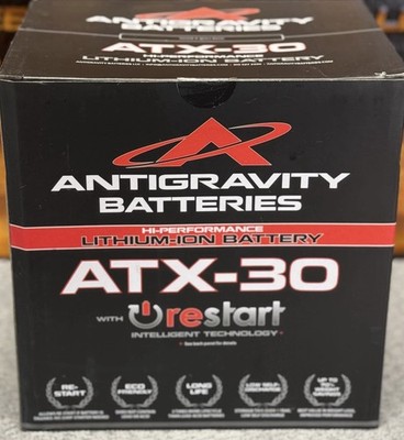 ANTIGRAVITY LITHIUM BATTERY RE-START ATX30-RS 880 CA AG-ATX30-RS