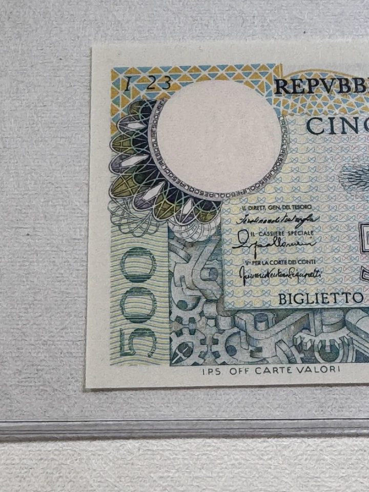 1976 Italy 500 Lire Banknote featuring Mercury P# 95 - Image 2 of 4
