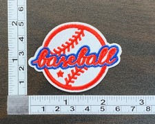 Baseball Embroidered Iron On Patch