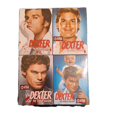 Dexter Lot of Complete Seasons 1-4 DVD Box Sets  1 2 3 4 DISCS ARE MINT!!