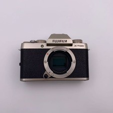 Fujifilm X-T100 Mirrorless Digital XT100 Camera Gold Accessories Excellent