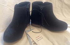 Cat  Jack Boots Toddler Girls Black/Brown Color Booties With Zipper SZ 5-6-9-10