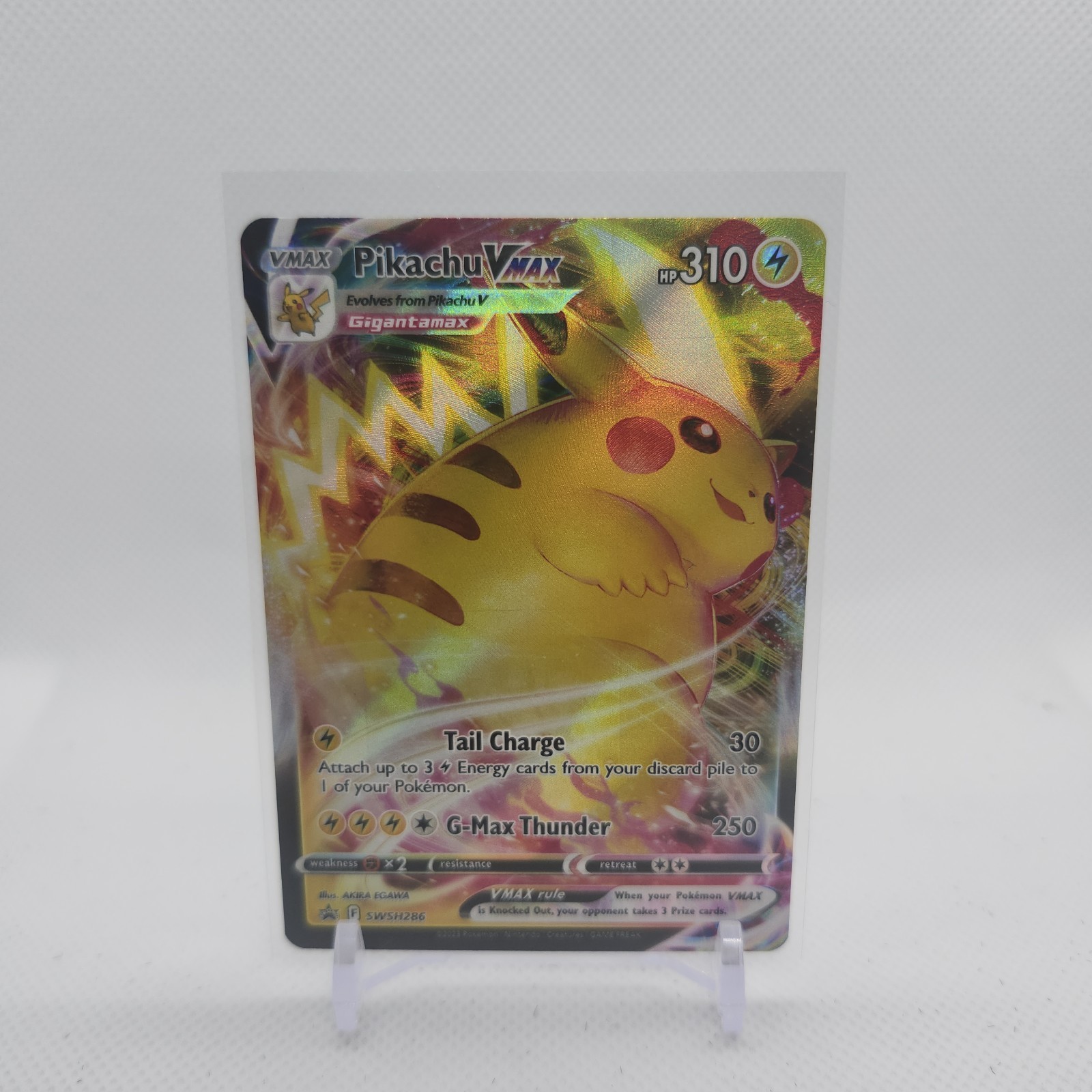Pokemon TCG Pikachu VMax SWSH286 Black Star Promo LP