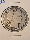 1906-P Barber Half Dollar Coin